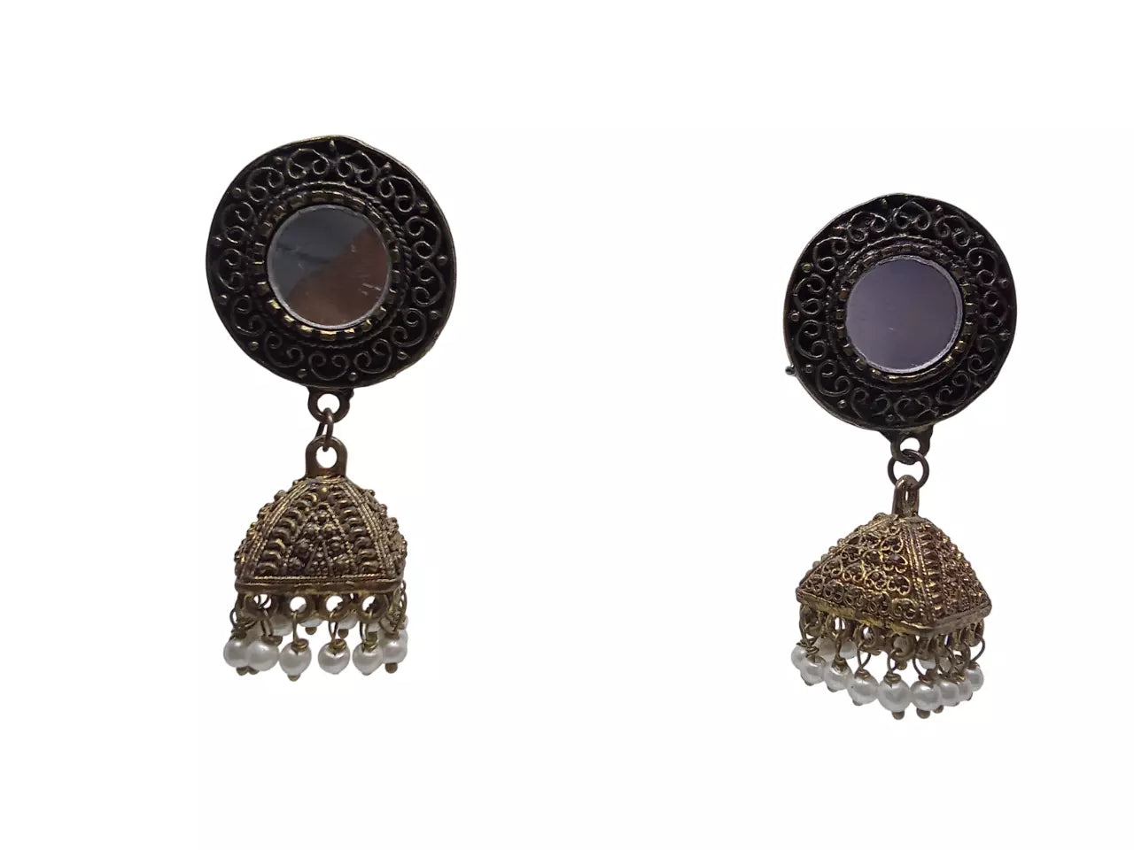 Women Gold Plated Earring Effect Stud Earrings Women Girl By Kalra Creations