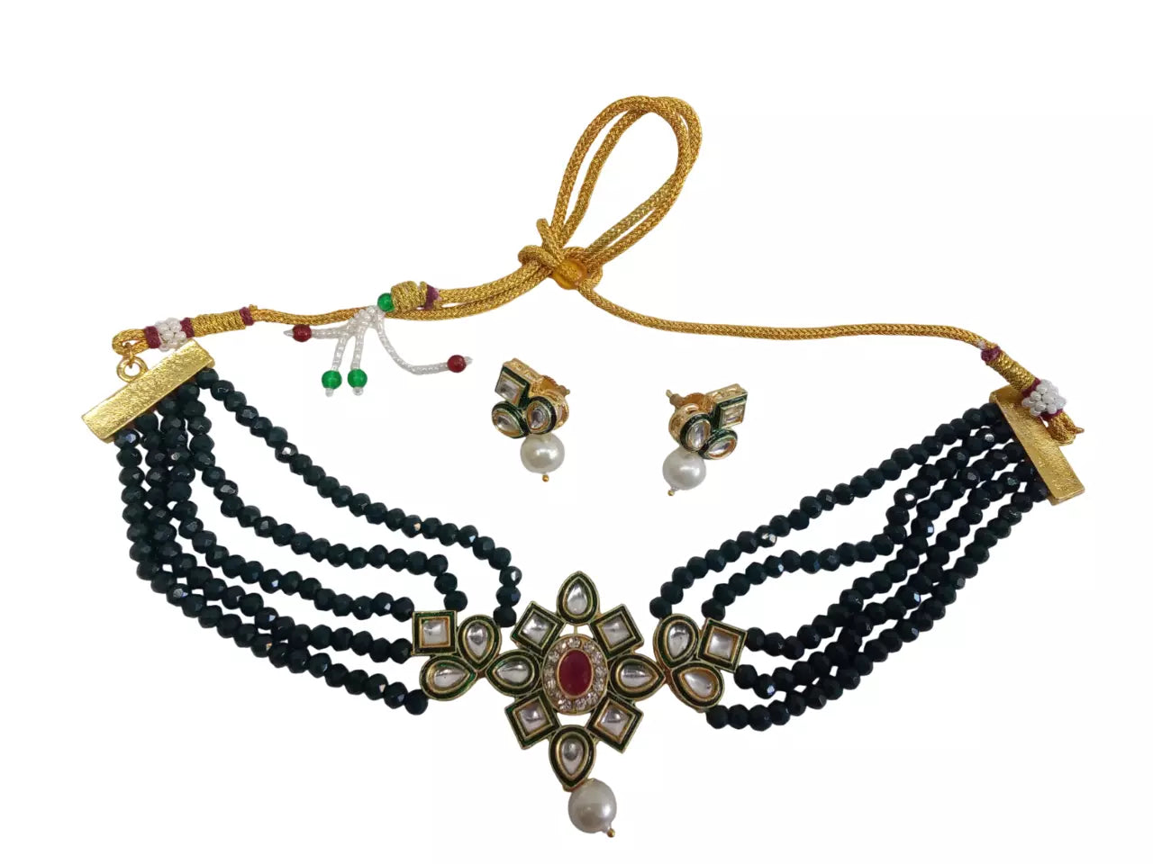 Women Jewellery Necklace Stylish Gold Plated Antique Wedding Girls Pendant Set By Kalra Creations