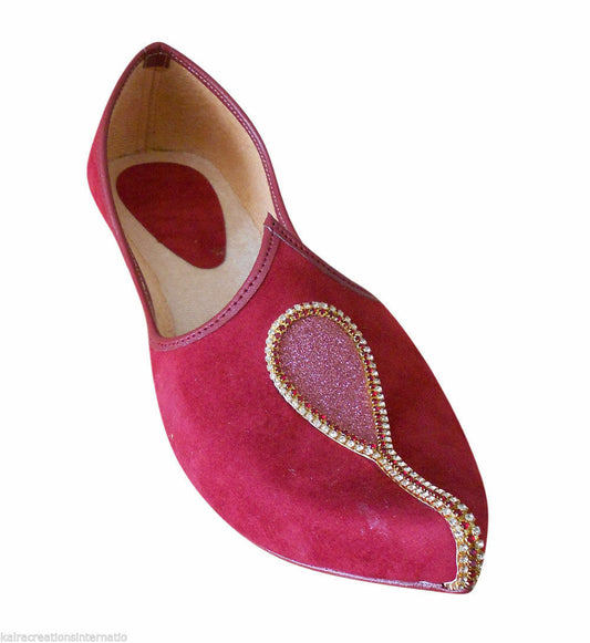 Men Shoes Indian Groom Mojaries Indian Handmade Jutties Designer Flip-Flops Flat US 12