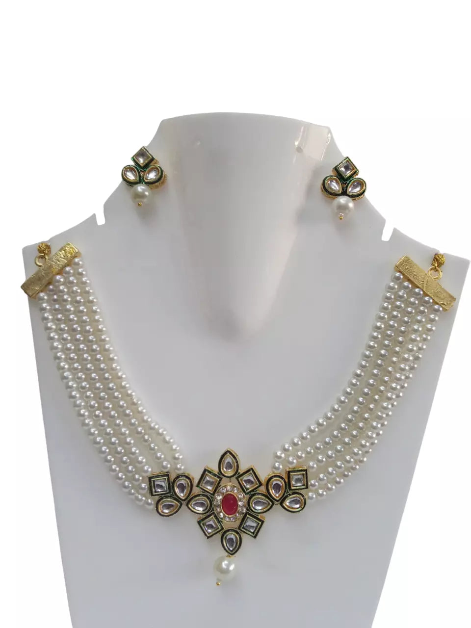 Women Jewellery Necklace Stylish Gold Plated Antique Wedding Girls Pendant Set By Kalra Creations