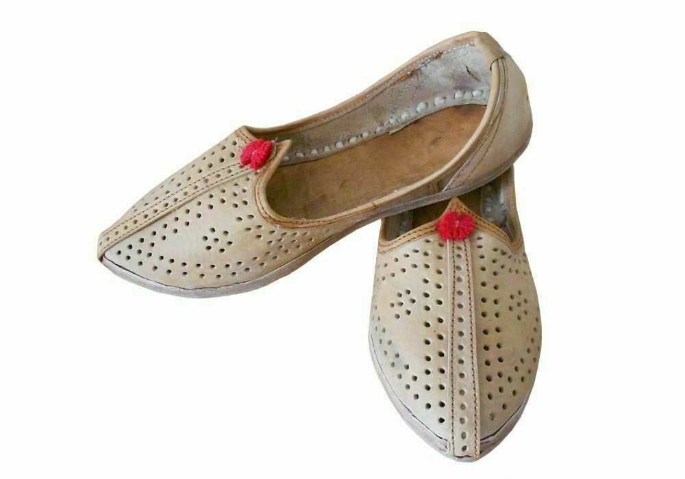 By Kalra Creations Men Shoes Indian Handmade Casual Jutties Leather Ethnic Mojaries Loafers & Slip Ons Flip-Flops Flat US 7-8