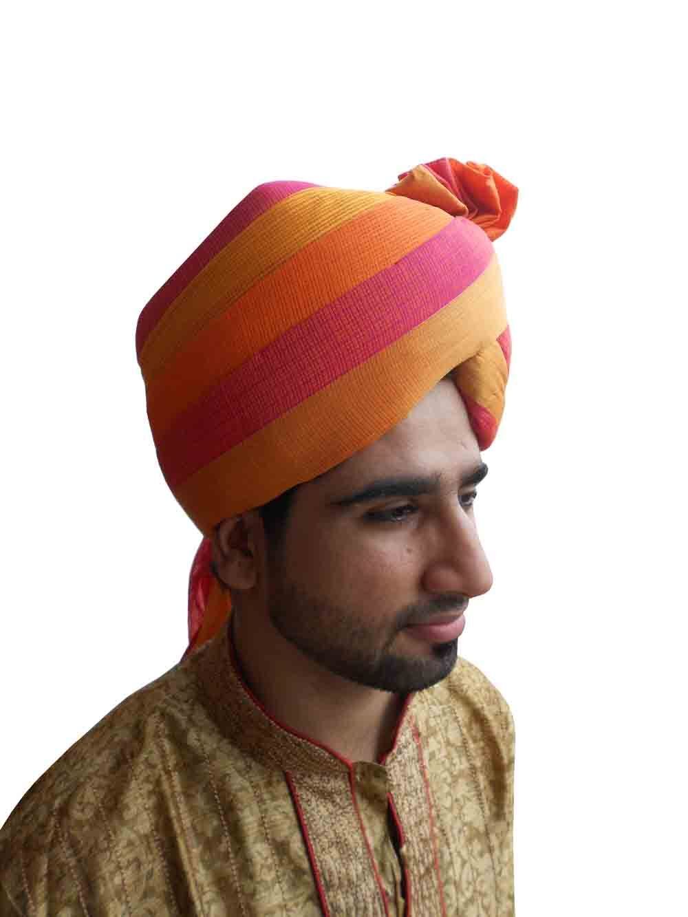 Men Safa Traditional Wedding Hat Handmade Pag Multicolor Indian Groom Pagri