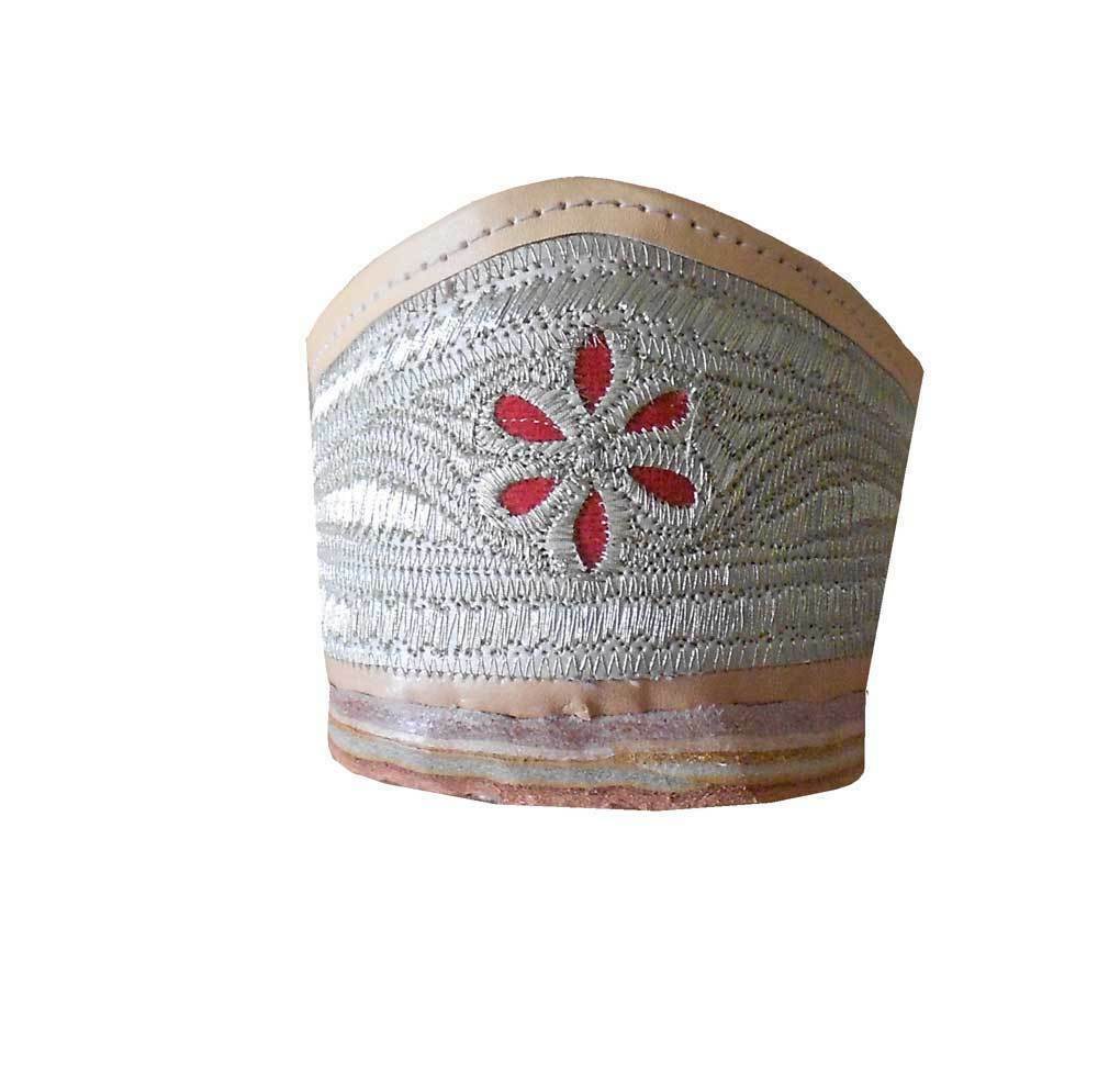 By Kalra Creations Men Shoes Traditional Handmade Leather Mojaries Punjabi Indian Cream Jutties Flip-Flops US 10