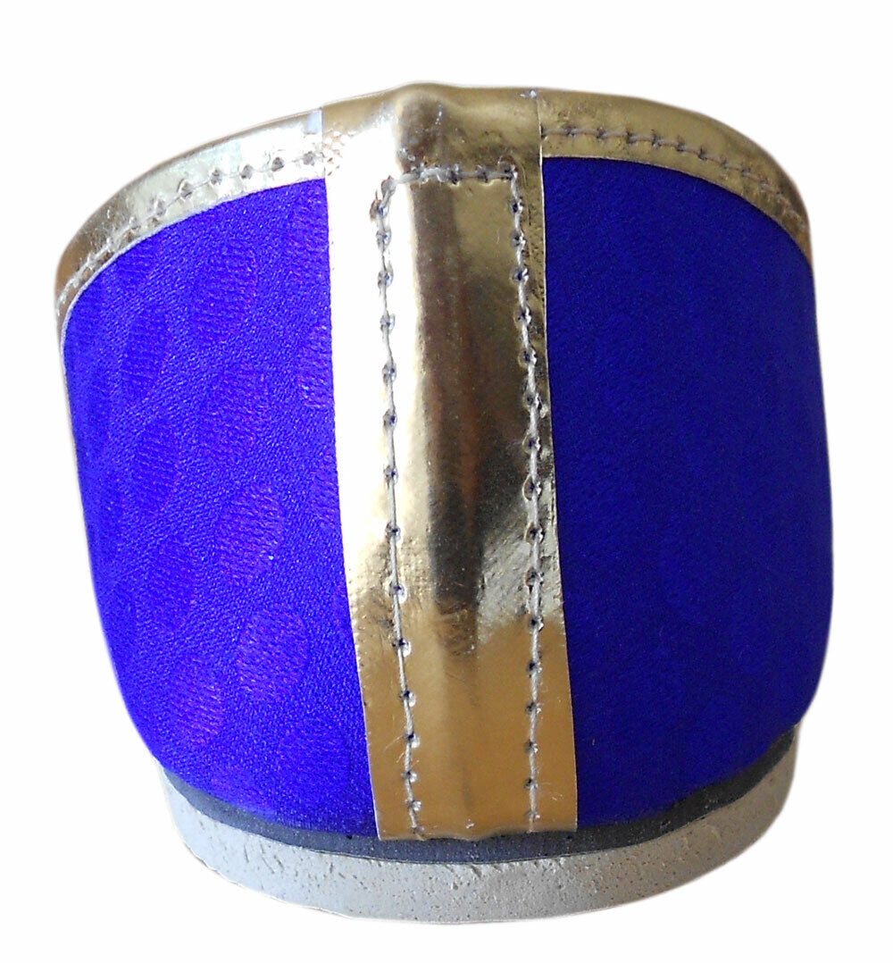 By Kalra Creations Men Shoes Wedding Indian Mojaries Blue Khussa Groom Jutties Loafers & Slip Ons Flip-Flops Flat US 6-9