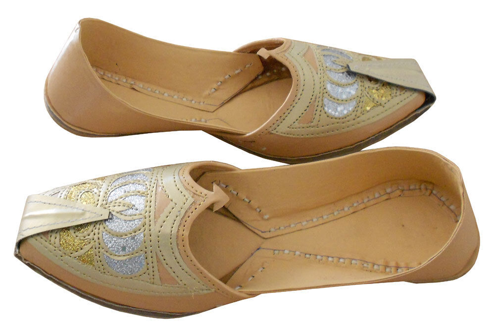 By Kalra Creations Men Shoes Indian Traditional Khussa Leather Mojaries Loafers Jutties Flip-Flops Flat US 7-9