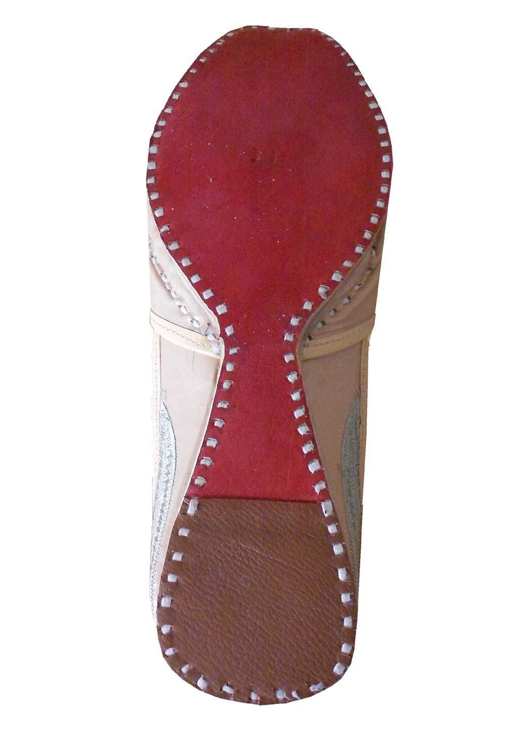 By Kalra Creations Men Shoes Handmade Casual Jutties Sherwani Leather Mojaries Indian Cream Khussa Flip-Flops Flat US 11