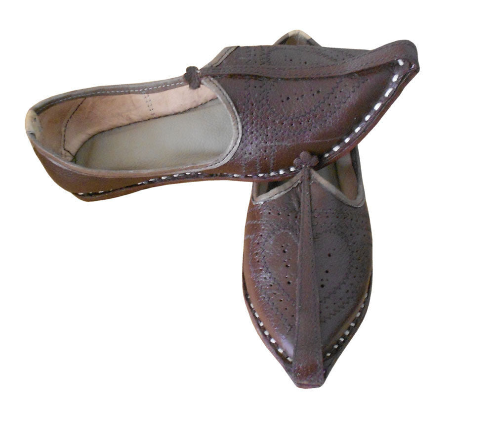 By Kalra Creations Men Shoes Indian Handmade Leather Mojaries Genuine Casual Jutties Flip-Flops Flat US 7