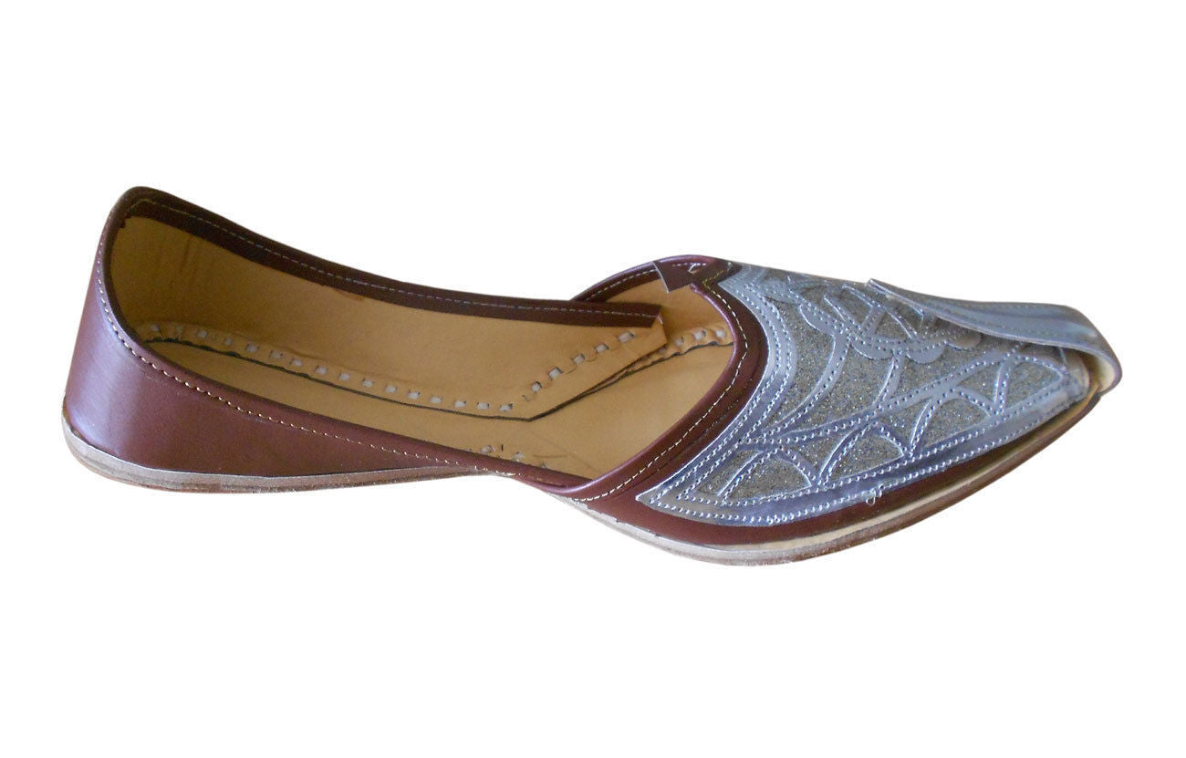 By Kalra Creations Men Shoes Traditional Leather Mojaries Handmade Brown Punjabi Punjabi Indian Jutties Flip-Flops Flat US 7-10