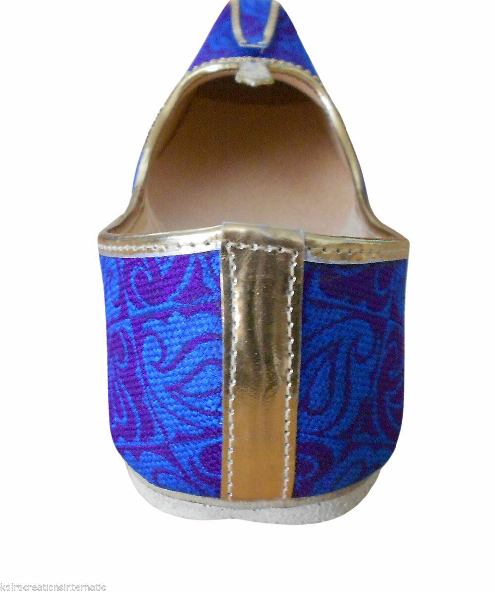 By Kalra Creations Men Shoes Traditional Indian Sherwani Jutties Handmade Mojaries Loafers & Slip Ons Flip-Flops Flat US 6