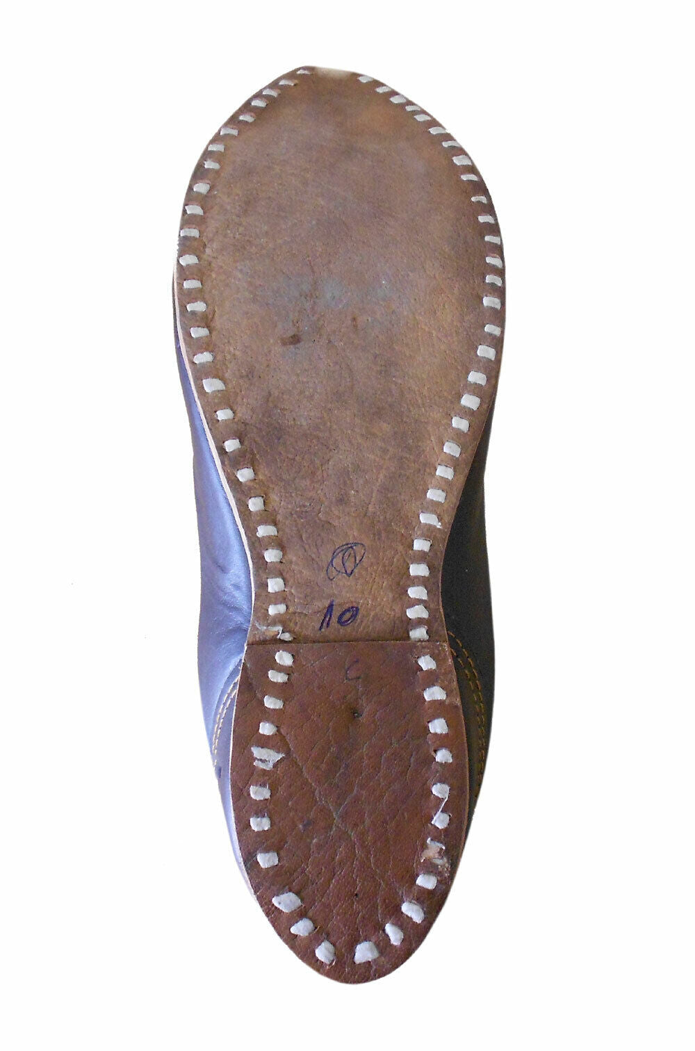 By Kalra Creations Men Shoes Indian Genuine Leather Jutties Brown Khussa Espadrilles Mojaries Flip-Flops Flat US 11
