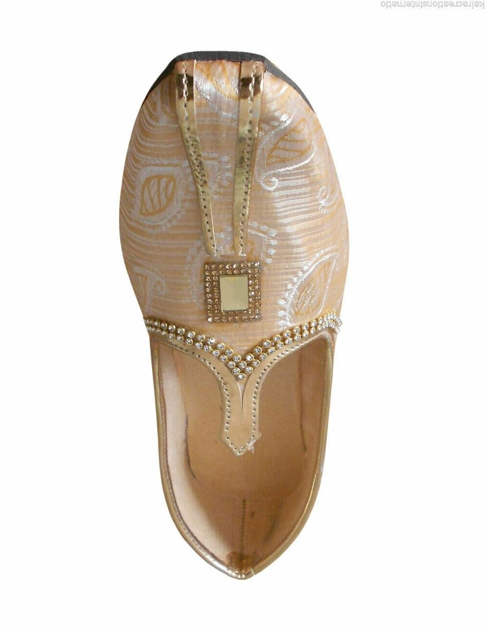 By Kalra Creations Men Shoes Indian Handmade Sherwani Mojaries Groom Jutties Wedding Khussa Flip-Flops Flat US 6/7