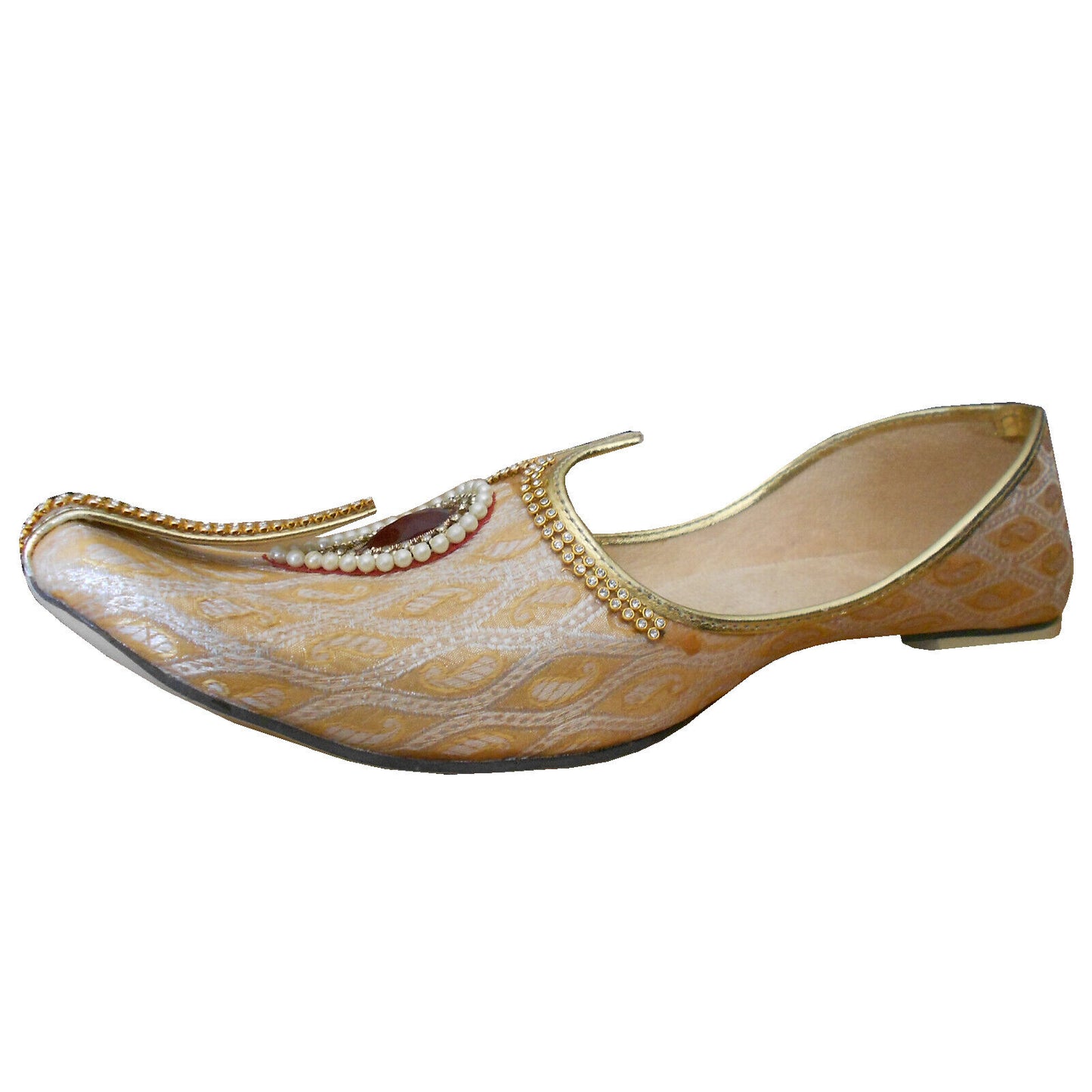 By Kalra Creations Men Shoes Wedding Groom Jutties Traditional Punjabi Khussa Loafers & Slip Ons Flip-Flops Flat US 11