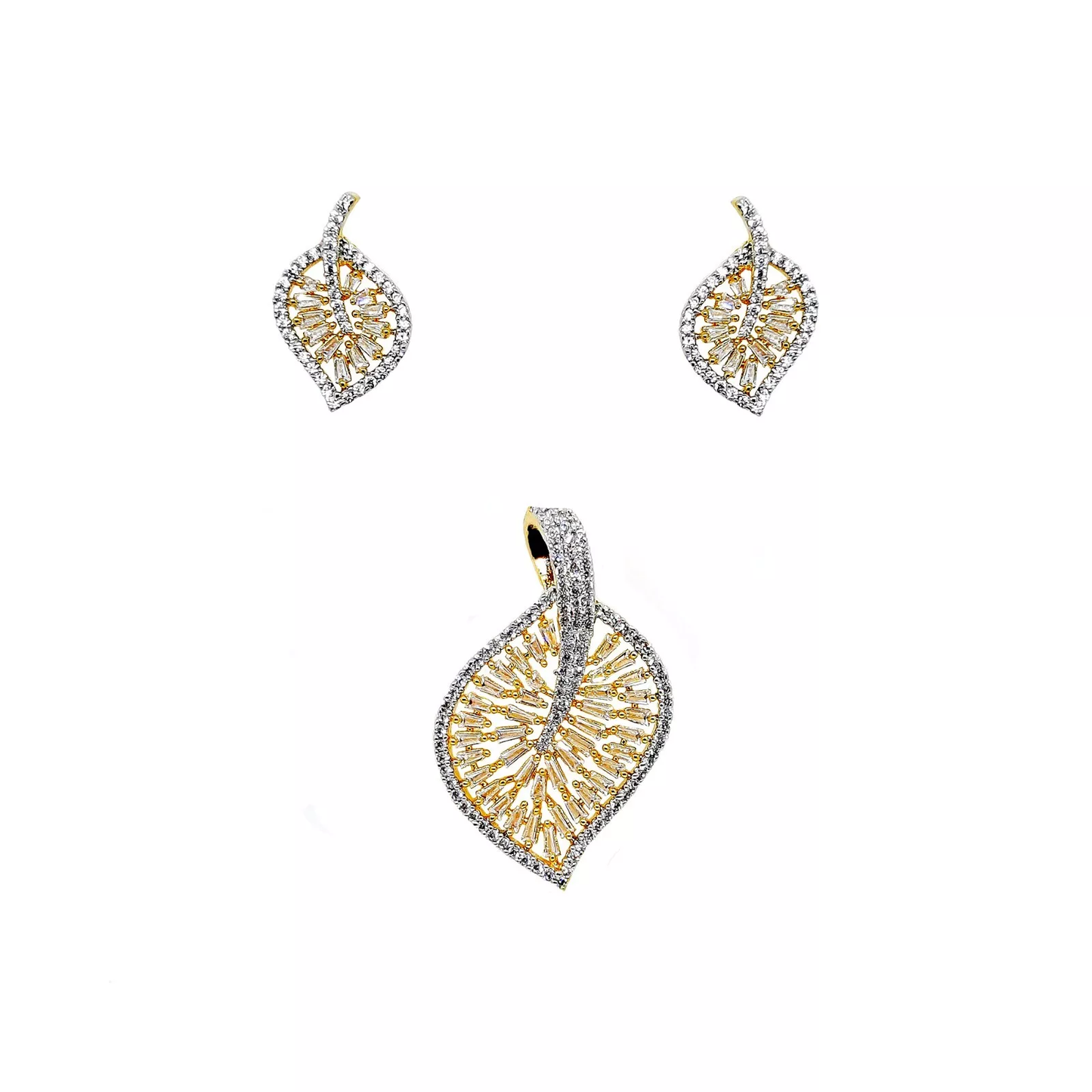 Women Pendant With Tops Earrings Indian Bollywood Gold Plated Jerkin Nags Copper By Kalra Creations