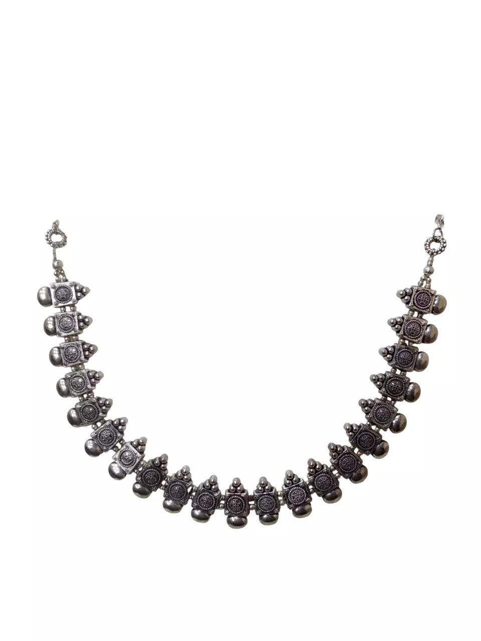 Women Oxidised German Silver Necklace Brass for Women and Girl's By Kalra Creations