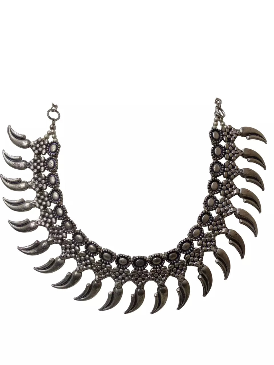 Women Oxidised German Silver Necklace Brass for Women and Girl's By Kalra Creations