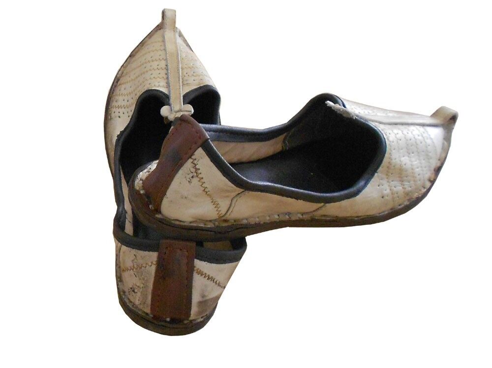 By Kalra Creations Men Shoes Traditional Leather Mojaries Indian Handmade Jutties Casual Flip-Flops Flat US 10