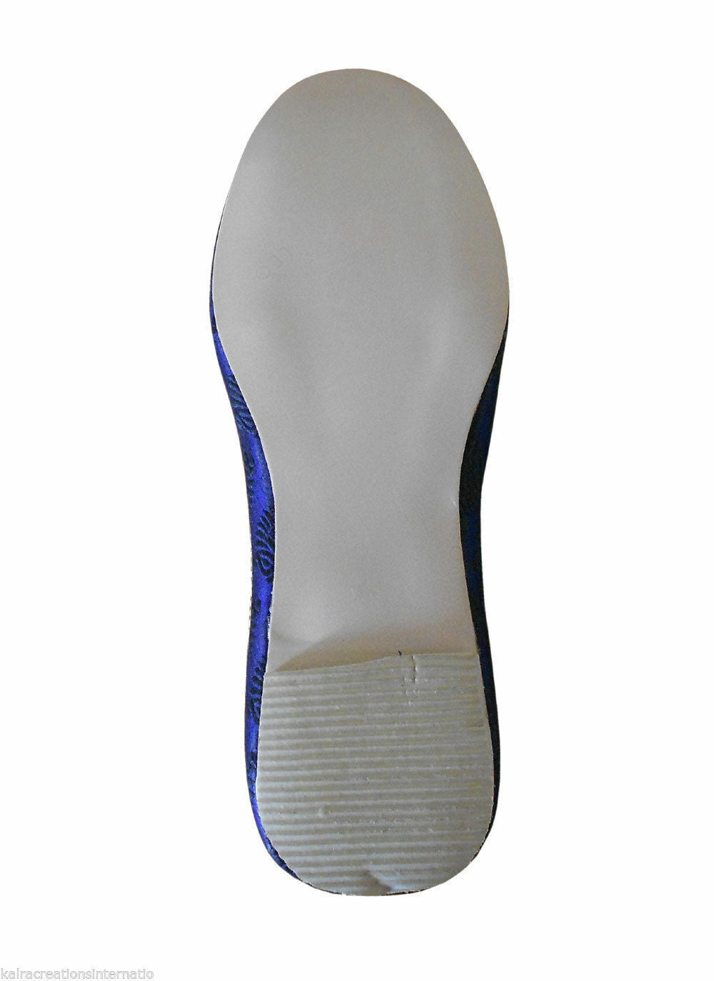 By Kalra Creations Men Shoes Indian Mojaries Sherwani Wedding Blue Jutties Khussa Loafers Flip-Flops Flat US 6/12