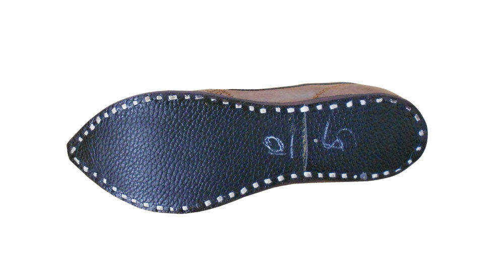 By Kalra Creations Men Shoes Espadrilles Indian Leather Jutties Traditional Camel Mojaries Flip-Flops Flat US 7