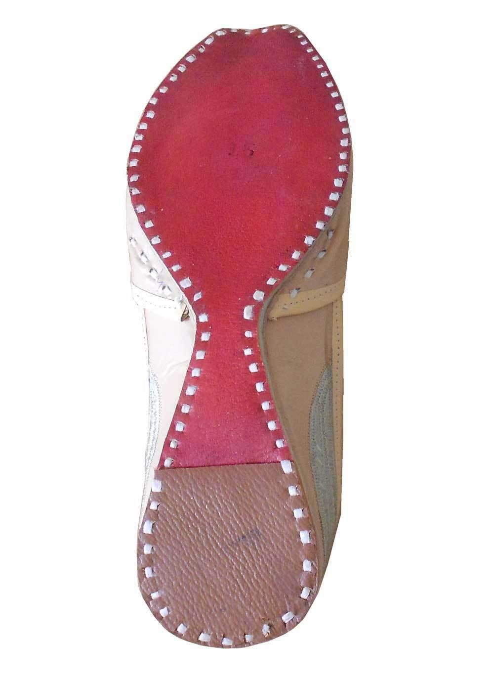 By Kalra Creations Men Shoes Indian Wedding Leather Mojaries Leather Khussa Handmade Groom Flip-Flops Flat US 9
