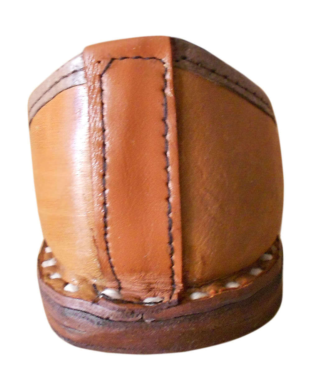 By Kalra Creations Men Shoes Leather Jutties Indian Brown Handmade Espadrilles Mojaries Flip-Flops Flat US 8