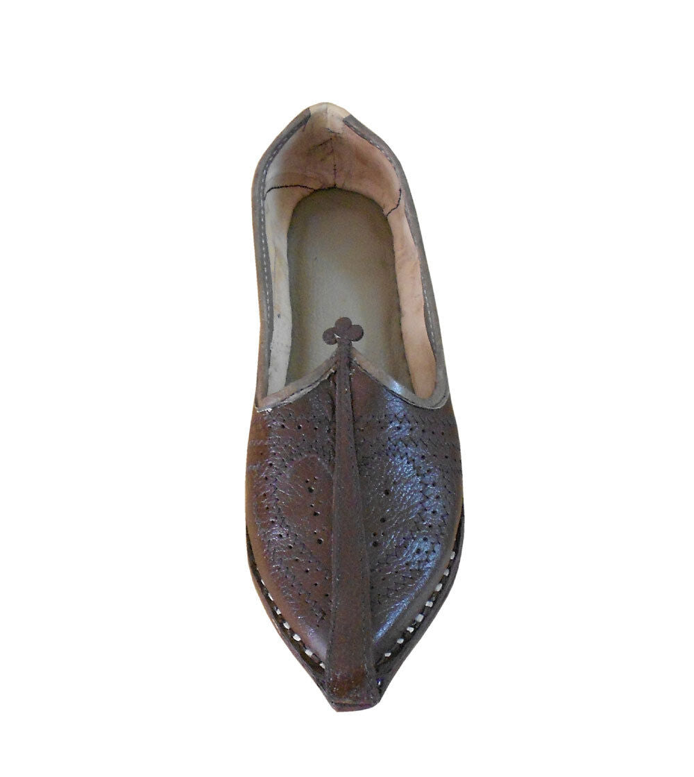 By Kalra Creations Men Shoes Indian Handmade Leather Mojaries Genuine Casual Jutties Flip-Flops Flat US 7