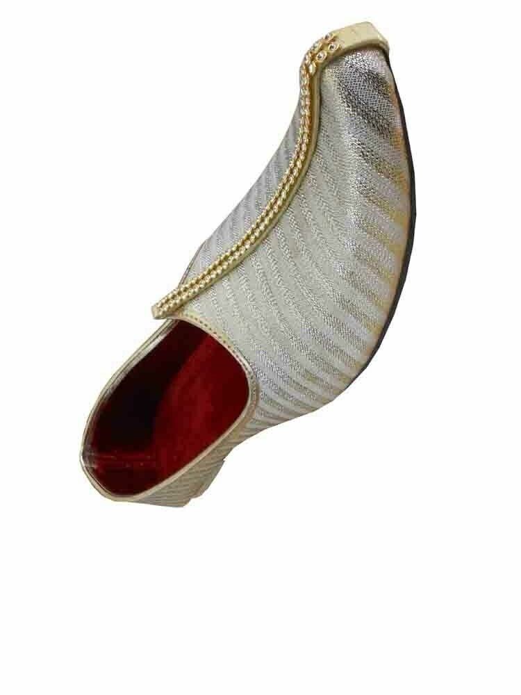 By Kalra Creations Men Shoes Traditional Indian Groom Jutties Party Handmade Mojaries Loafers & Slip Ons Flip-Flops Flat US 6-10