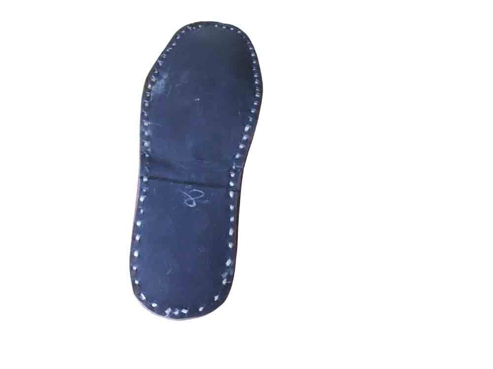 By Kalra Creations Men Shoes Handmade Jutties Leather Brown Boat Khussa Indian Mojaries Flip-Flops Flat US 8-11