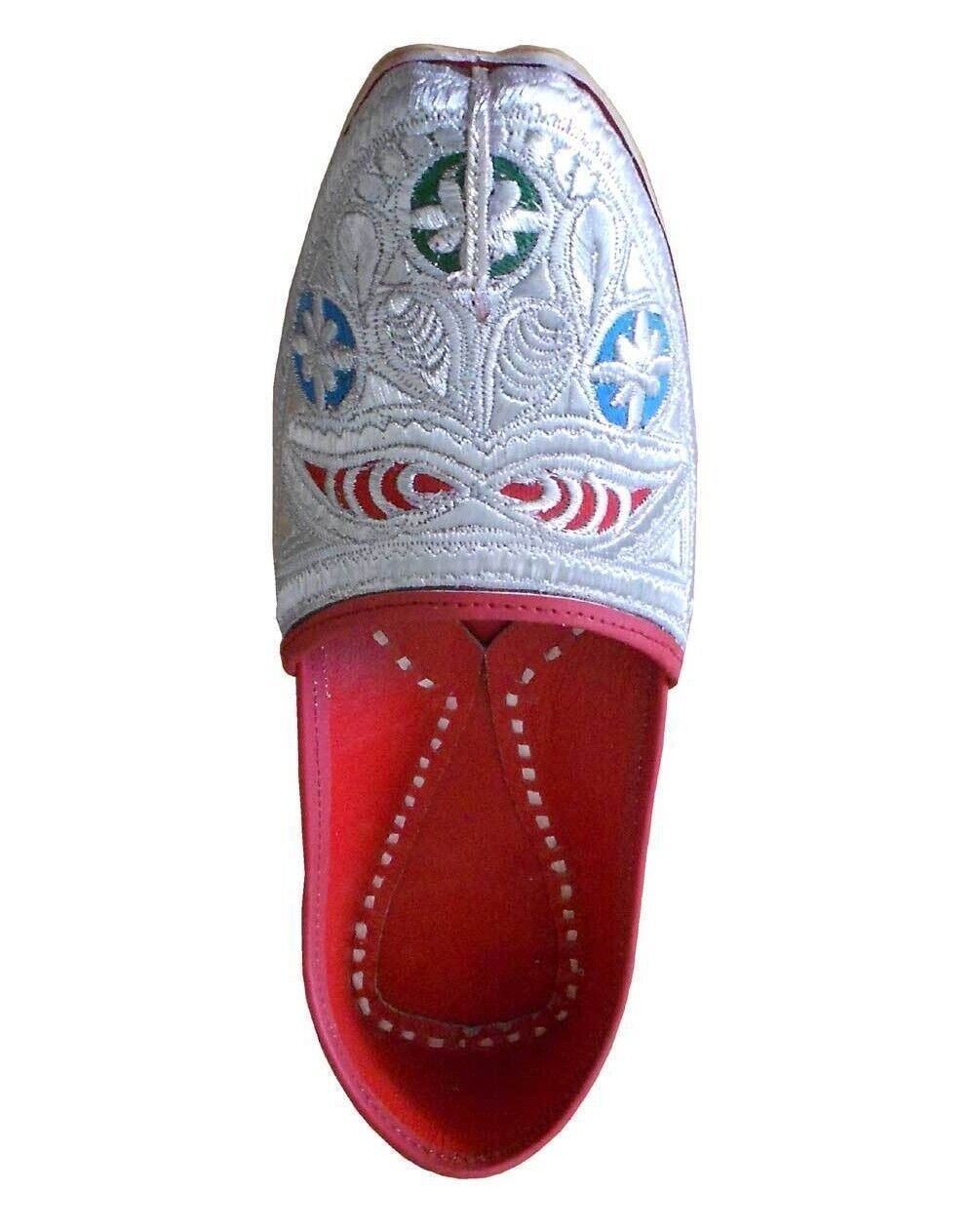 By Kalra Creations Men Shoes Indian Sherwani Leather Mojaries Punjabi Jutties Loafers & Slip Ons Flip-Flops Flat US 8-9.5