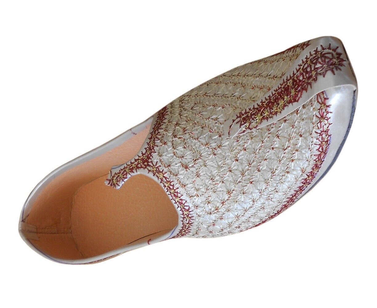 By Kalra Creations Men Shoes Wedding Mojaries Handmade Khussa Indian Groom Jutties Flip-Flops Flat US 7-11