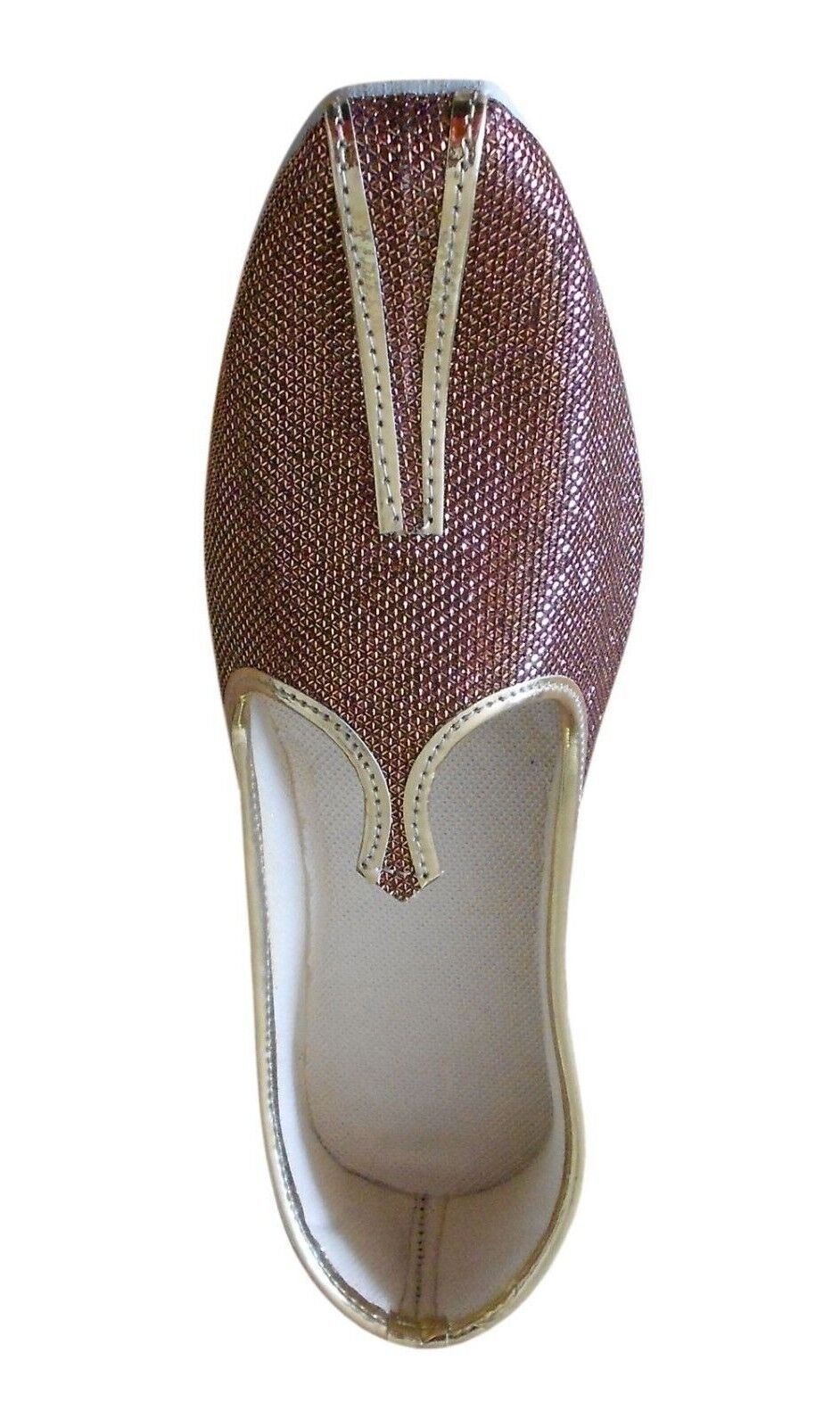 By Kalra Creations Men Shoes Handmade Jutties Indian Sherwani Brown Mojaries Loafers Flip-Flops US 6-12