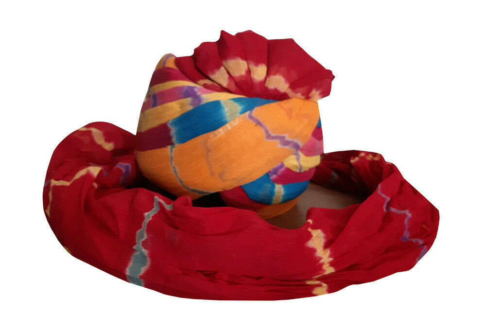 By Kalra Creations Men Hat Cotton Blend Indian Handmade Rajasthani Safa Pagri Large Pag 23"