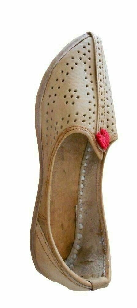 By Kalra Creations Men Shoes Indian Handmade Casual Jutties Leather Ethnic Mojaries Loafers & Slip Ons Flip-Flops Flat US 7-8