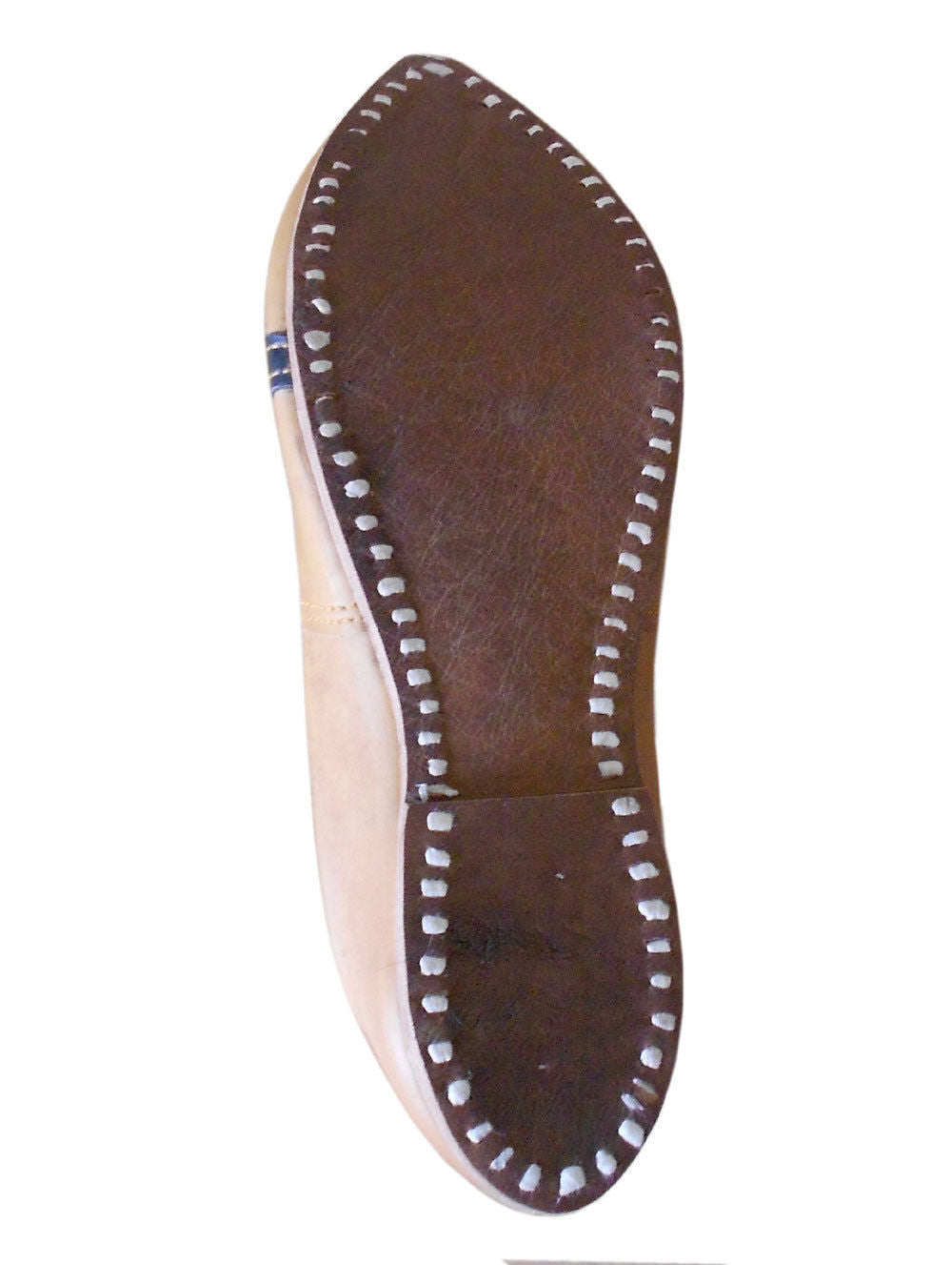By Kalra Creations Men Shoes Indian Handmade Leather Camel Mojaries Jutties Loafers & Slip Ons Flip-Flops US 8-11