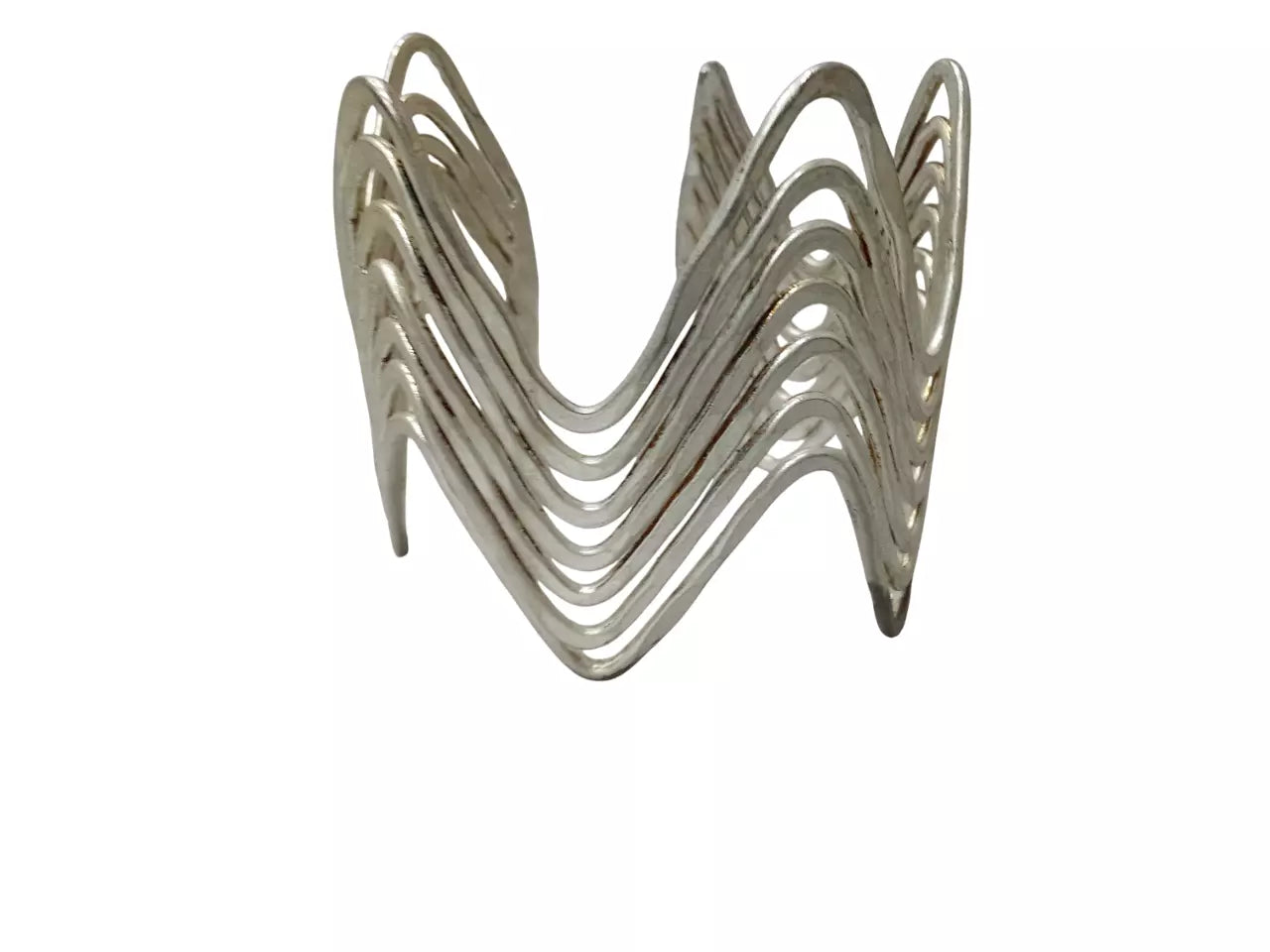 Women Brass Oxidised Bracelet Bangles Side Openable Brass Silver Tone Rajasthani By Kalra Creations