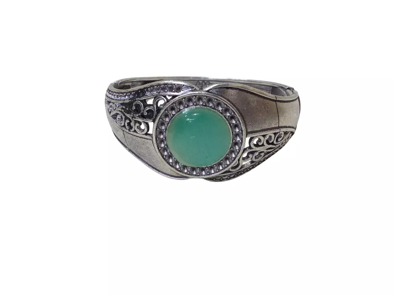 Women Side Openable Brass Oxidised Bangle Bracelet Bangles Brass Silver Tone By Kalra Creations