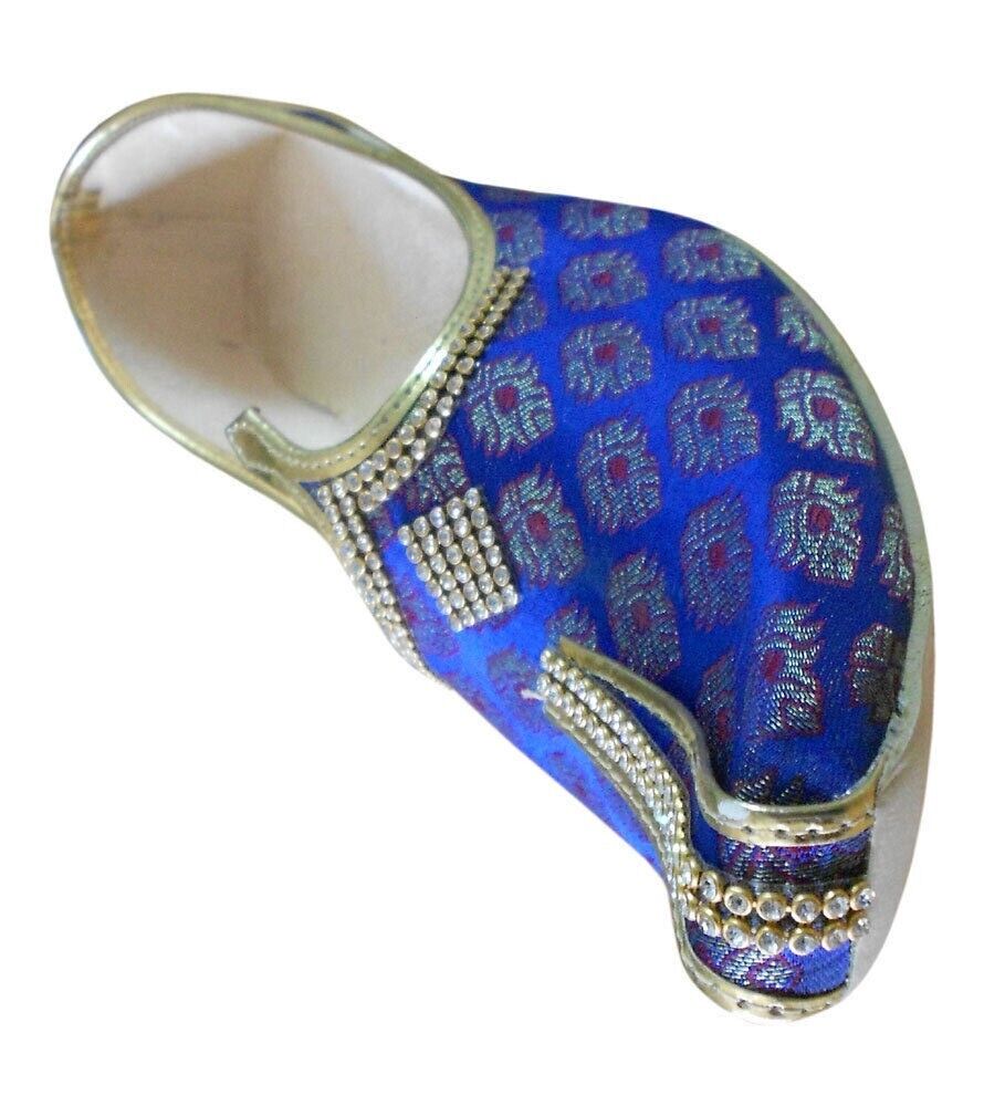 By Kalra Creations Men Shoes Indian Wedding Mojaries Handmade Groom Jutties Loafers & Slip Ons Flip-Flops Flat US 6-9