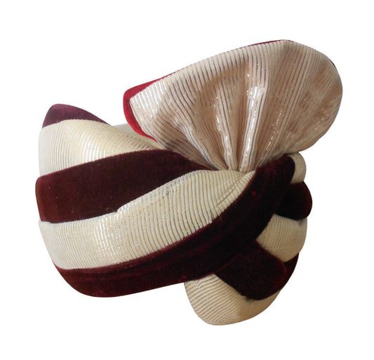 Men Hat Indian Pagri  Handmade Medium Wedding Turban Multi-Color Pag Safa
