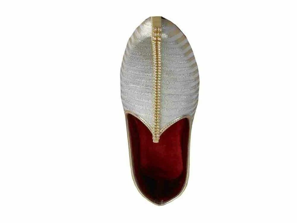 By Kalra Creations Men Shoes Traditional Indian Groom Jutties Party Handmade Mojaries Loafers & Slip Ons Flip-Flops Flat US 6-10