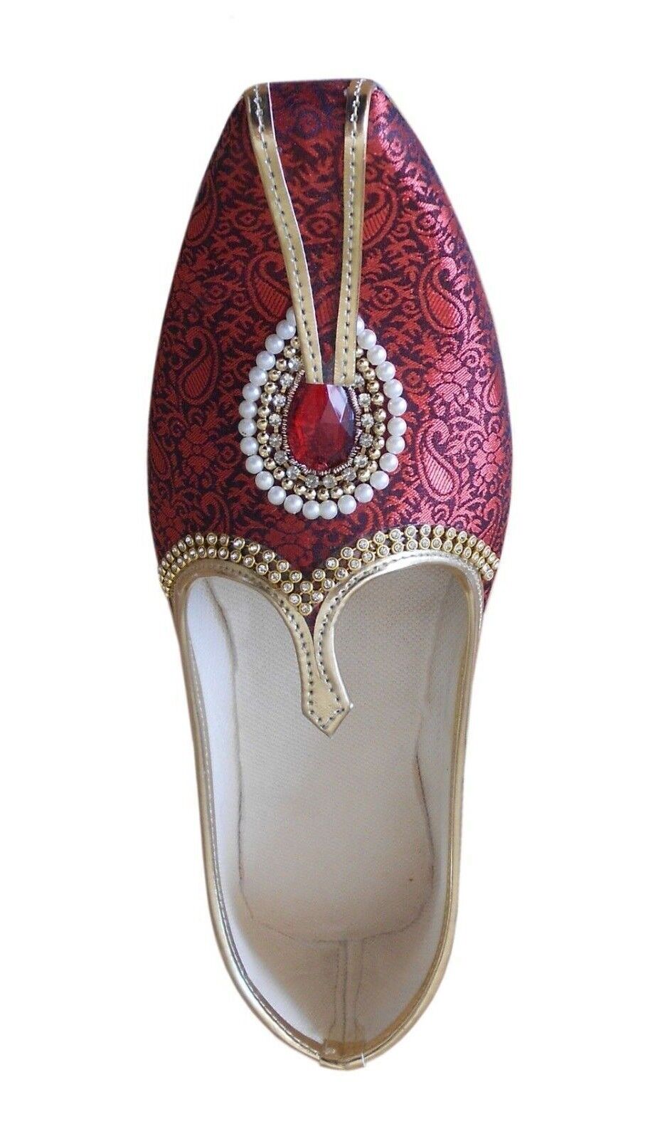 By Kalra Creations Men Shoes Traditional Loafers Wedding Groom Mojaries Indian Khussa Sherwani Flip-Flops Flat US 7-8