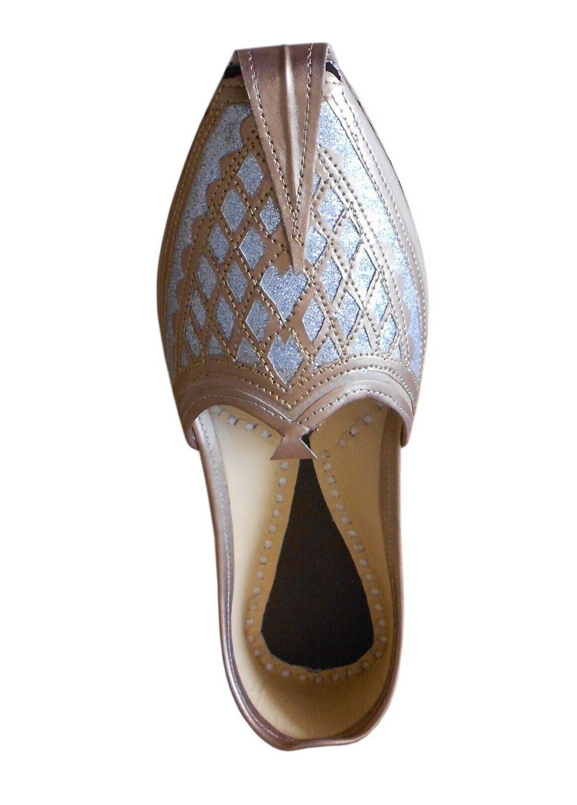 By Kalra Creations Men Shoes Handmade Mojaries Indian Ethnic Punjabi Jutties Leather Loafers Camel Khussa Flip-Flop US 7-9