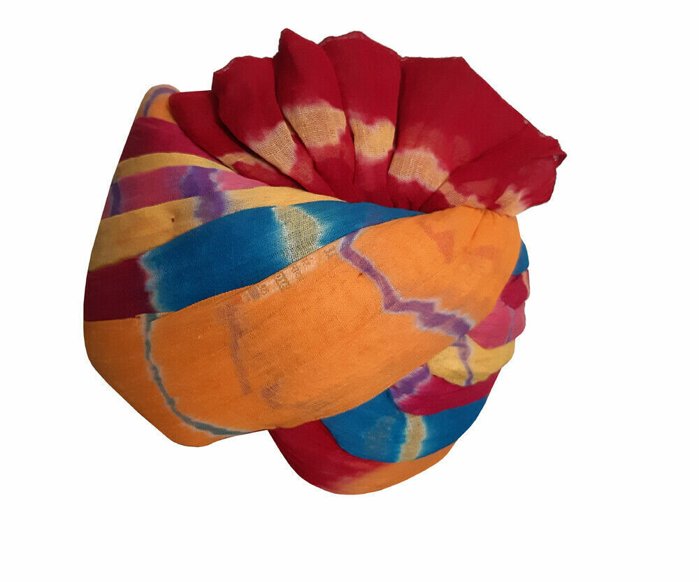 By Kalra Creations Men Hat Cotton Blend Indian Handmade Rajasthani Safa Pagri Large Pag 23"