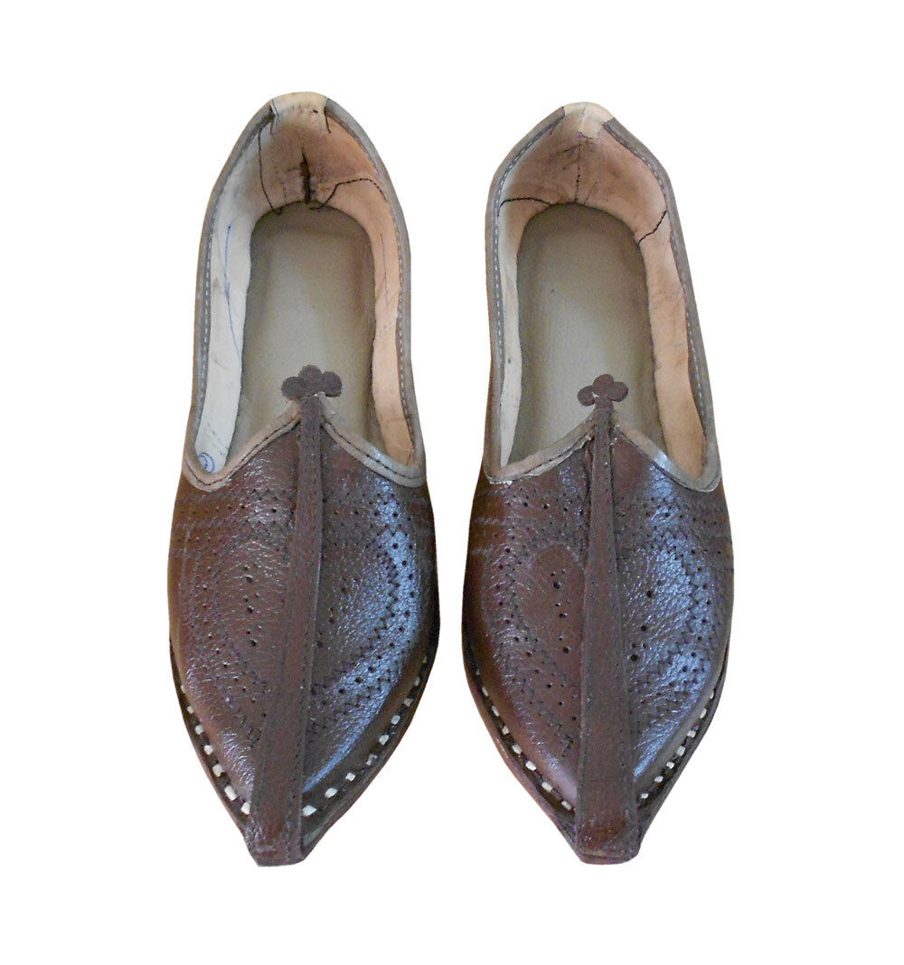 By Kalra Creations Men Shoes Indian Handmade Leather Mojaries Genuine Casual Jutties Flip-Flops Flat US 7