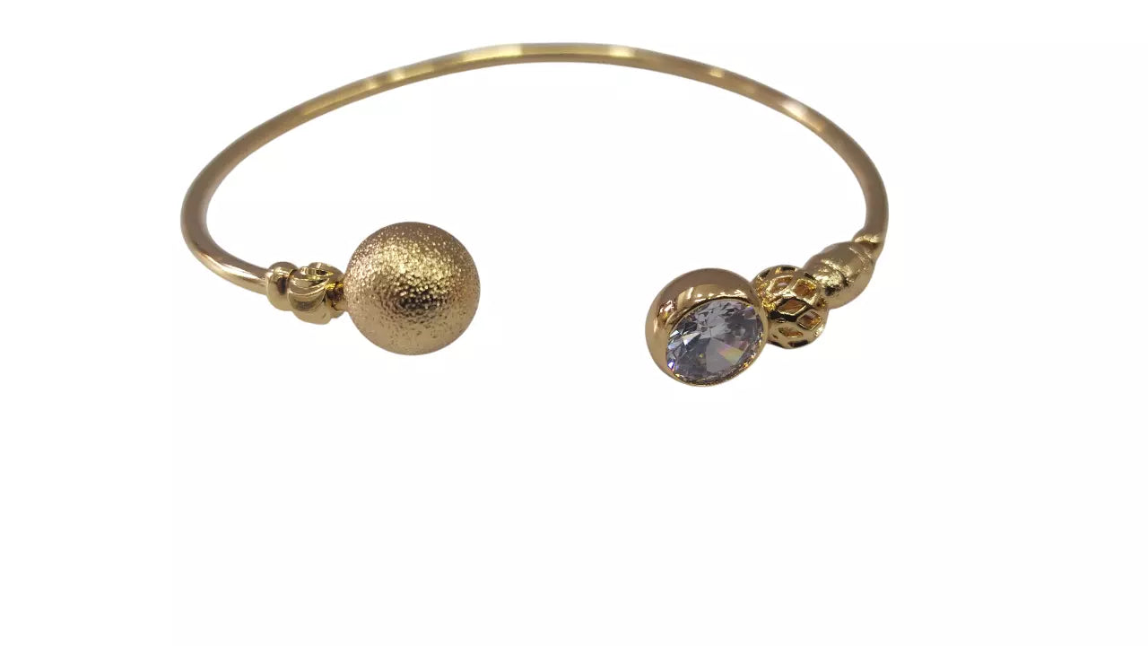 Women Bracelet Gold Plated Indian Jewelery Stone Kada Bracelet AD By Kalra Creations