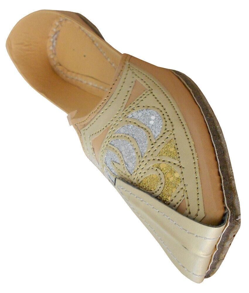 By Kalra Creations Men Shoes Indian Traditional Khussa Leather Mojaries Loafers Jutties Flip-Flops Flat US 7-9