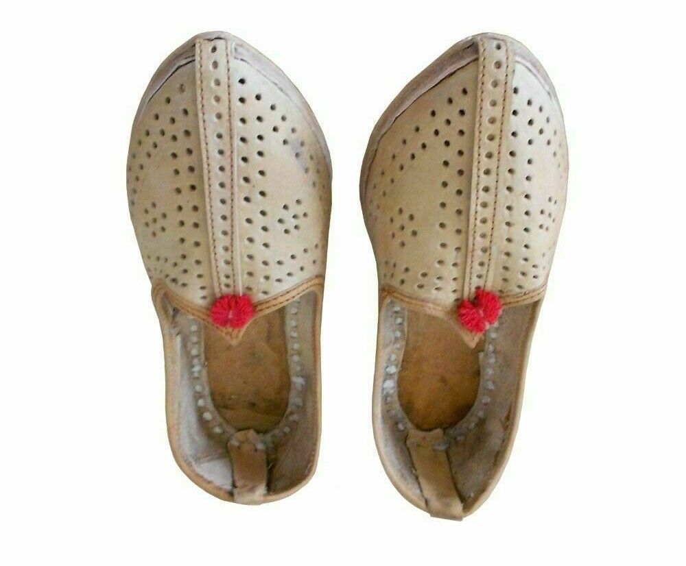 Men Shoes Indian Handmade Casual Jutties Leather Ethnic Mojaries Loafers & Slip Ons Flip-Flops Flat US 7-8