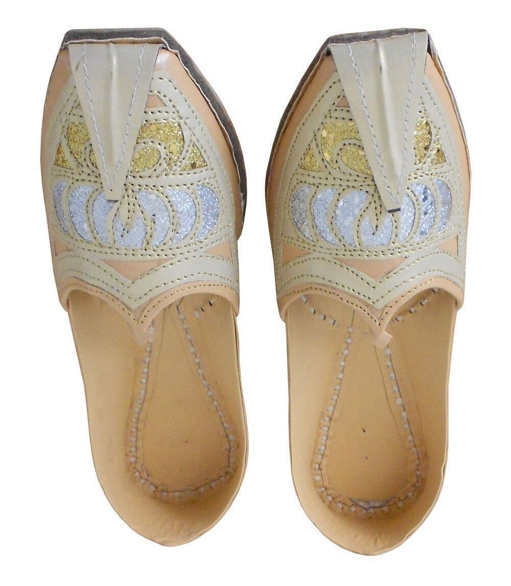 By Kalra Creations Men Shoes Indian Traditional Khussa Leather Mojaries Loafers Jutties Flip-Flops Flat US 7-9