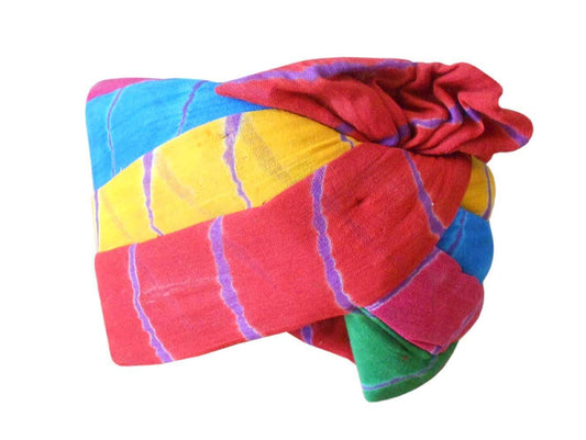 Men Hat Indian Turban Traditional Handmade Cotton Pagri Top 7 1/8 (22.25")