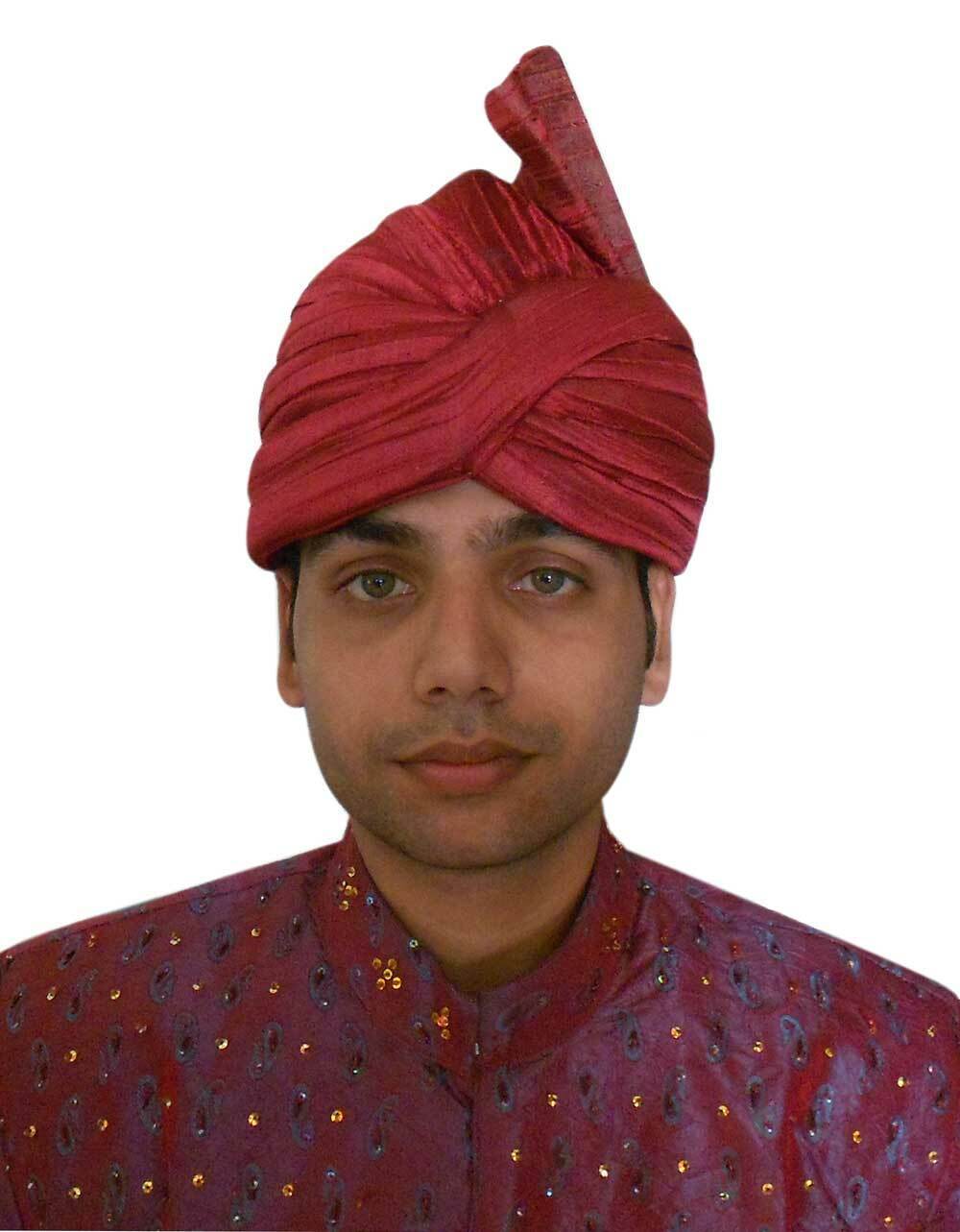 Men Muslim Safa Topi Traditional Islamic Hat Head Wear Pathani Silk Blend