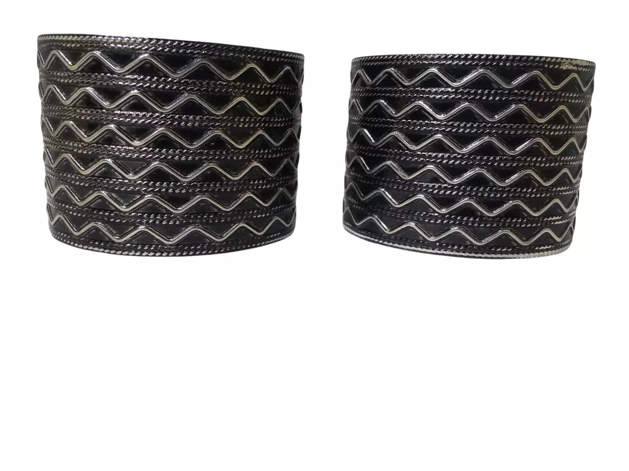 Women Brass Rajasthani Side Openable Bracelet Bangles Brass Oxidised By Kalra Creations