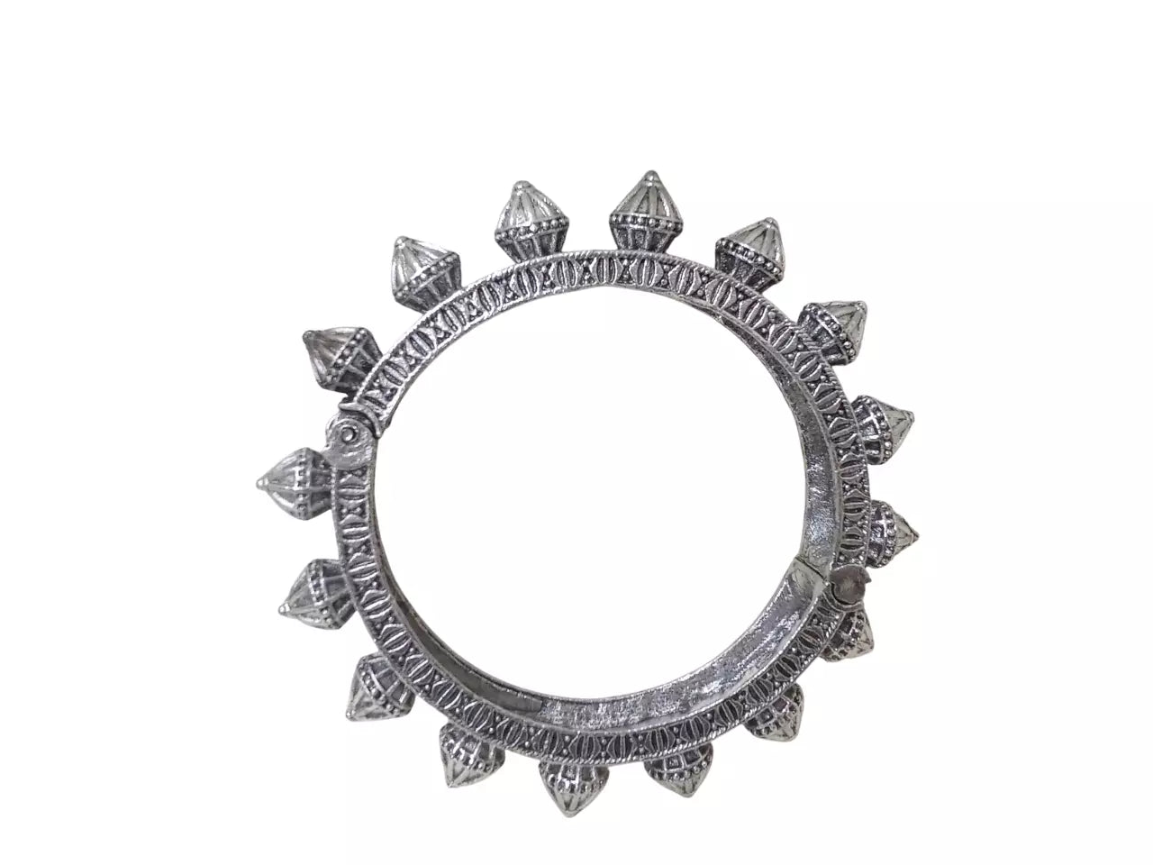 Women Brass Oxidised Openable Bracelet Bangles Rajasthani By Kalra Creations